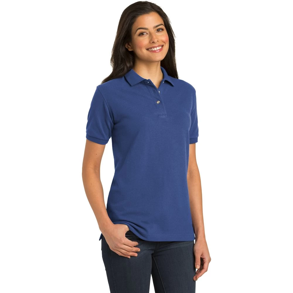 Port Authority® Ladies' Heavyweight Cotton Pique Polo 2 Port Authority® Ladies' Heavyweight Cotton Pique Polo - Image 2