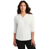 Port Authority Ladies' Concept 3/4 Sleeve Soft Split Neck Top