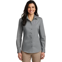 Ladies Long Sleeve Carefree Poplin Shirt