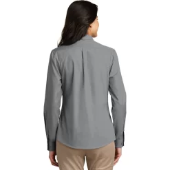 Ladies Long Sleeve Carefree Poplin Shirt -Outfit Junction Sales Store PALW100@3