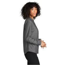 Ladies Long Sleeve Chambray Easy Care Shirt 6 Ladies Long Sleeve Chambray Easy Care Shirt -Outfit Junction Sales Store PALW382@2