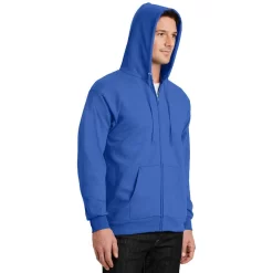 Port & Company® Essential Fleece Full-Zip Hooded Sweatshirt Sweatshirt 7 Port & Company® Essential Fleece Full-Zip Hooded Sweatshirt Sweatshirt -Outfit Junction Sales Store PCPC90ZH@2