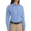 Red Kap Women's Industrial Poplin Long Sleeve Work Shirt