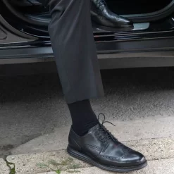 Extra Wide Sock Co Loose Fit Stays Up Mid-Calf Dress Socks - 3 Pack -Outfit Junction Sales Store XW200@3