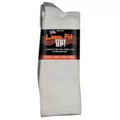 Extra Wide Sock Co Extra Wide Loose Fit Casual Crew Socks - 3 Per Bag